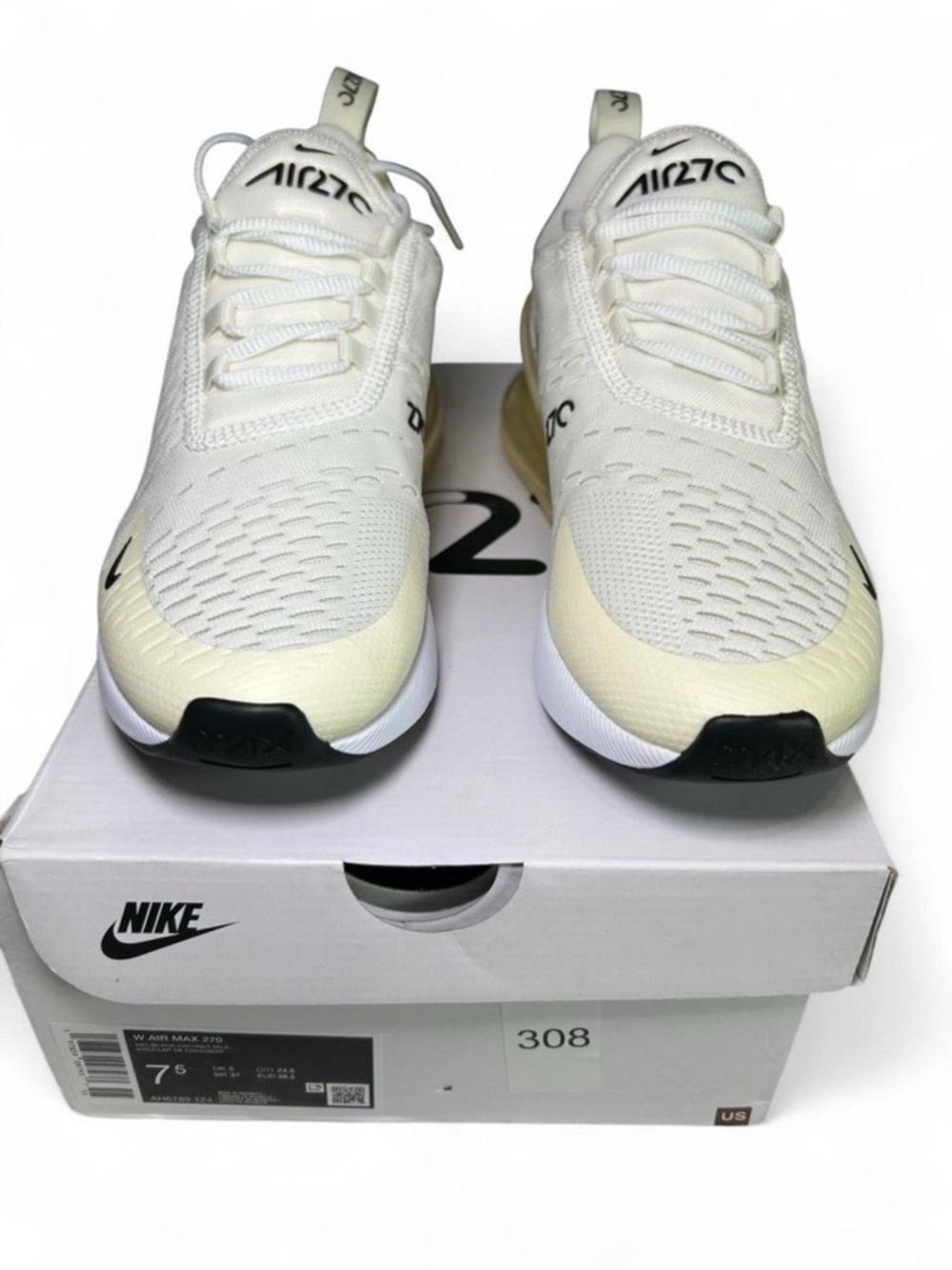 Nike Air Max 270 Sail Coconut Milk Pale Ivory - Brand New - Picture 2 of 8